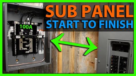 how to put a second electric panel box in|how to add sub panels.